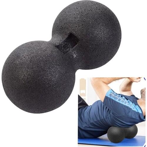 12*24 CM Orange Fitness Ball Massage Peanut Single Mobility Ball for Myofascial Physical Therapy Deep Tissue Massage