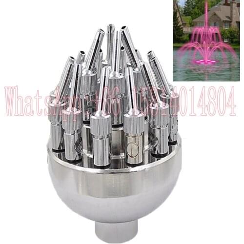 Jet type 304 stainless steel adjustable three-layer fountain nozzle three-layer sprayer nozzle