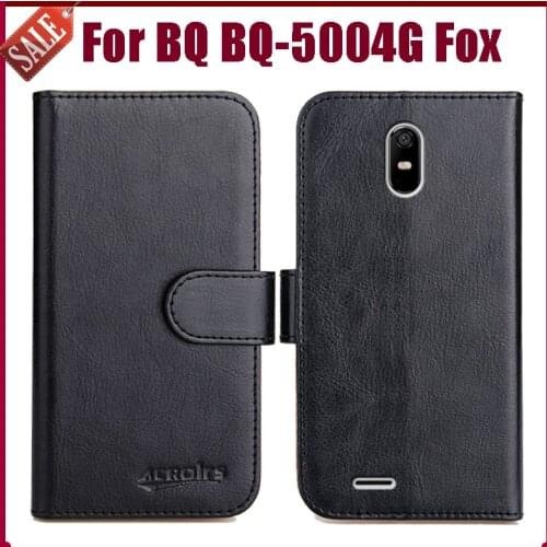 Hot Sale! BQ BQ-5004G Fox Case High Quality 6 Colors Flip Leather Wallet Protective Cover For BQ BQ-5004G Fox Case Phone Bag
