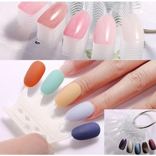 4 Colours - False/Fake Full Well Nail Art Trees/Spines - European Short Square Crown Style Spine Full Well - 10/spines 50 Nails