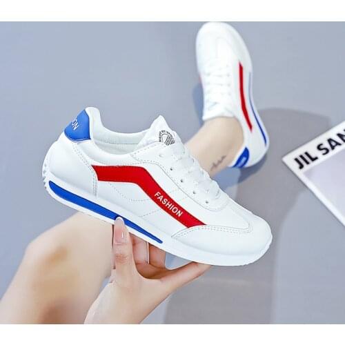 Brand Vulcanized Shoes Woman Sneakers Women Flats Lace-Up Trainers Breathable Walking Women Shoes Basket Femme Zapatos Mujer