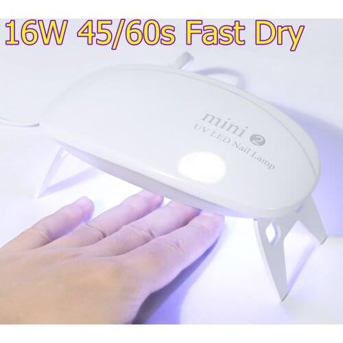 TP 16W Mini Nail Lamp Nail Dryer Machine UV LED Lamp Fast Drying Portable Micro USB Cable Home Use Drying Lamp For Gel Varnish