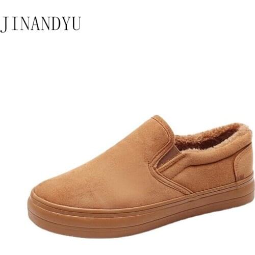 Platform Men Shoes Winter Warm Man Loafer Flats Suede Slipon Shoes Casual Sport Shoes Light Soft Thick Comfortable Breathabl