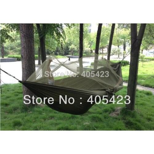 New Outdoor hammock,Army Outdoor Camping Hammock Tent + Bed + Mosquito Nets,outdoor,Leisure,Siesta bed,1pc