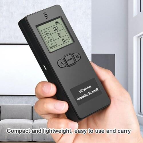 Portable Digital Ultraviolet Radiation Detector Ultraviolet UVI Meter Radiometer Tester Protective Equipment Testing