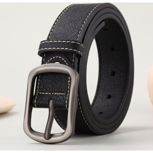 Belt Mens Trendy Pin Buckle Korean Young People Narrow Belt Trend Student Personality Trendy Design Small Overalls Belt