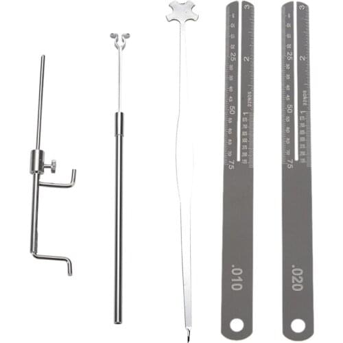 Guitar Fret Puller Fretboard Repair Tool with Violin Luthier Tools Sound Post Gauge Measurer Retriever Clip Set