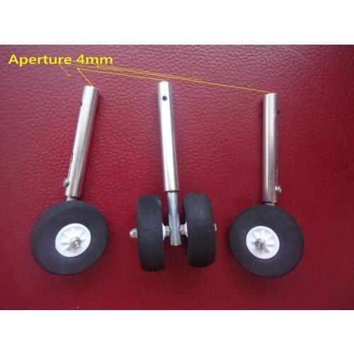 RC plane airplane Alloy Undercarriage CNC process Metal shock Labsorption anding gear assembly with mount 45mm Sponge wheel