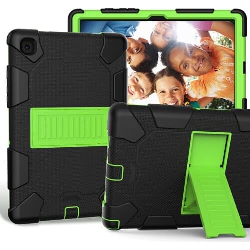 Heavy Duty Silicone Case for Samsung Galaxy Tab A7 10.4 funda case T500 T505 Shockproof Cover with Kickstand