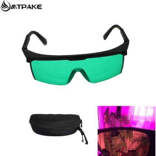 Led light grow Glasses UV Polarizing Goggles for Tent Greenhouse Hydroponics Plant Light Eye Protect Glasses Free glasses case