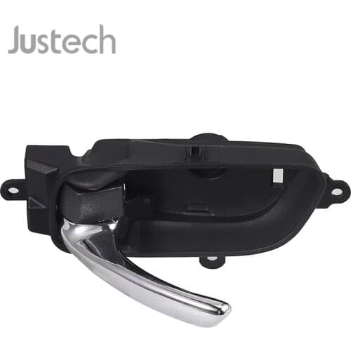Justech Car Inside Interior Door Handle Black With Chrome Lever 80671-3TA0D For Nissan Left Front/Rear Door Handle