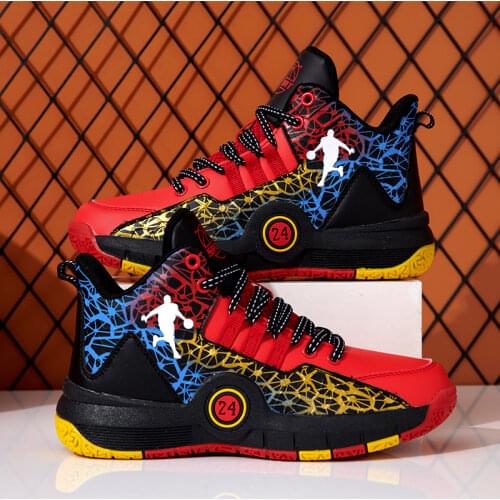 2020 High-top Big Size Basketball Shoes Men Outdoor Sneakers Men Wear Resistant Cushioning Shoes Breathable Sport Shoes Unisex