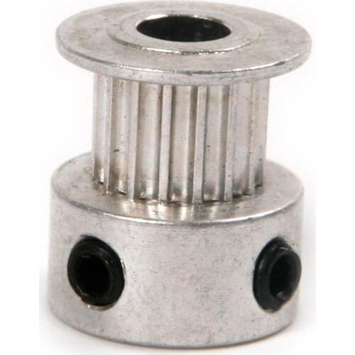 High Quality GT16 Timing Pulley Aluminum Alloy 3D Printer Parts 2GT 16Teeth Width 7mm Synchronous Wheel Gear with Screw Teeth