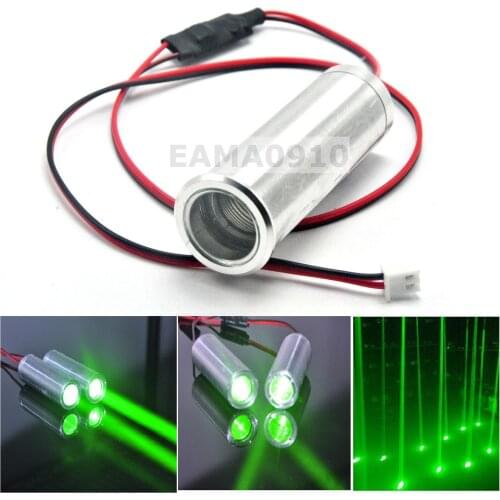 1pc 3.6-4.2V 532nm 50mW Green Laser Module Dot Thick Beam Bar Stage Light 22x70
