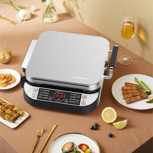 220V Electric Bakeware Grill Baking Pan Removable Washable Griddle Bakeware Square Grill Plate Pancake Barbecue Machine