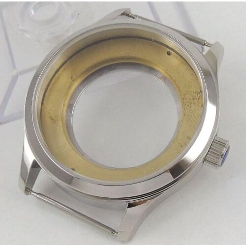 42mm 316L Stainless Steel Watch Case Parts Fit For ETA2836 Miyota8215 821A Mingzhu2813 Automatic movement Polished Bezel