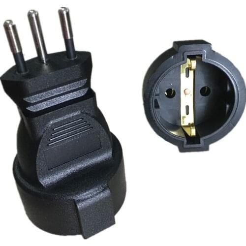 3 pin Swiss socket adaptor Embedded Swiss EU German plug adapter converter plug WA-0181 Swiss plugs turn to French plugs
