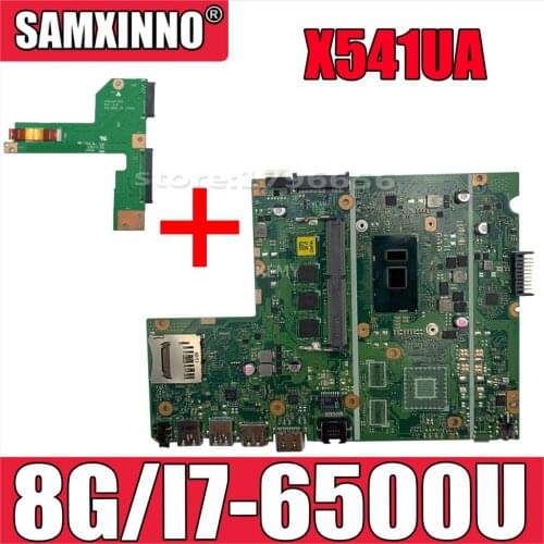 Akemy New! For Asus X541UA X541UAK X541UVK X541UJ X541UV X541U F541U R541U motherboard laptop motherboard W/ 8GB RAM I7-6500U