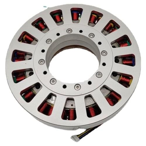 Free shipping 480W Large Hollow Shaft Ultra-Low Speed Disc Type DC Brushless Motor Flat Thin Multi-Pole Hall