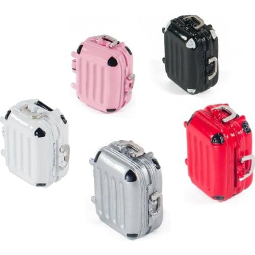 1PCS Me'ta'l Decoration Luggage Box Case Mini Suitcase for 1/10 RC Car Parts Truck Crawler Axial SCX10 Traxxas TRX4 D90