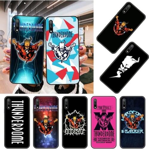 Phone Case For Huawei Honor 9X 9 9A 10 20 8X 8A 8S 7X 7A i 6A Pro Play Lite Black Cover Hoesjes Silicone Thunderdome Hardcore