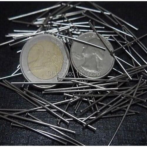 Lenght 30mm Lot of 500pcs Stainless steel flat Head Pin Earring Craft Jewelry Making Pendants Pins