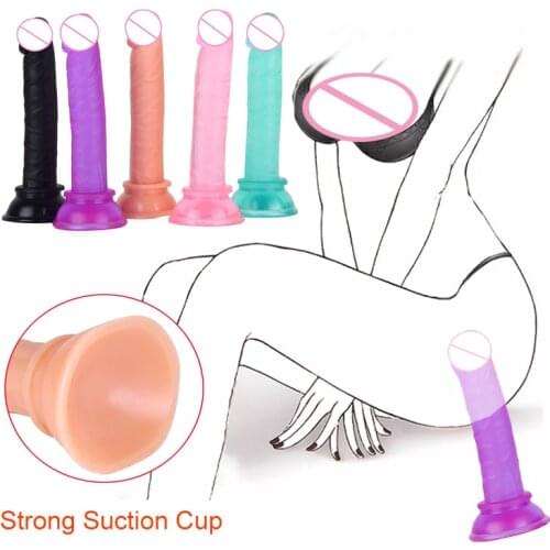 Erotic Realistic Soft Silicone Dildo With Suction Cup Big Penis Strapon Vaginal Anal Expander Adult Sex Toy For Woman Masturbate