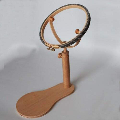 Beech French embroidery tools NEEDLE PUNCH Special embroidery wooden frame and Base frame