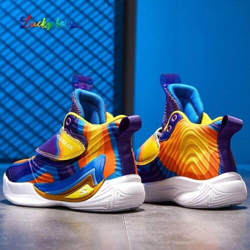 2021 Sneakers Children Basketball Shoes boys Sneakers Non-slip Casual Kids Shoes Boy Girls Sport Shoes Child Chaussure Enfant