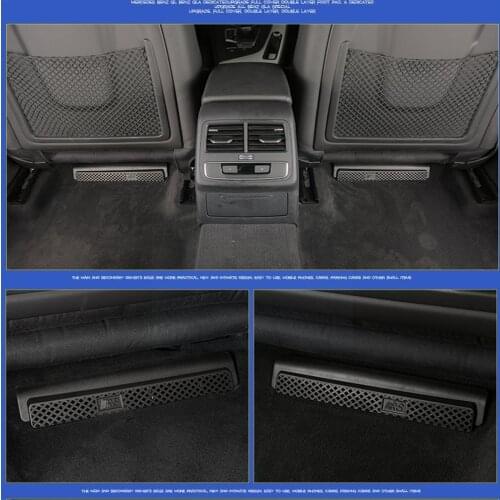 For Audi Under Seat Floor AC Heat Air Conditioner Vent Cover Car Protective A3 A6L Styling Q5L A5 Outlet A4L Q3 Grille Trim R4Z8