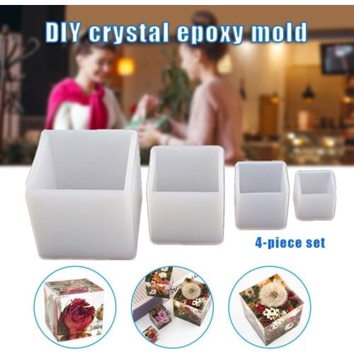 Square Silicone Mould Multi-purpose DIY Handmade Craft Mold Suitable for Soap Candle Dessert Making E7