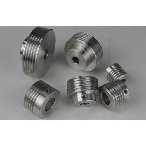 Multi-groove wedge belt pulley PJ, micro table saw, drill, lathe, bead machine, motor spindle, tailstock, thimble, tool post