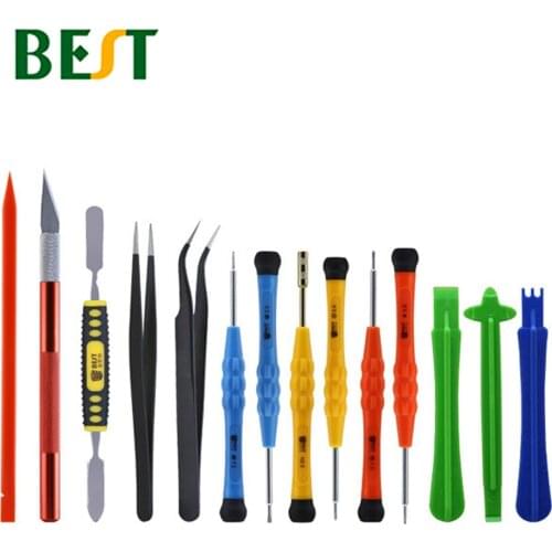 BEST 115 14PCS Pry Disassemble Tool Opening Tool Screwdriver Set Multi-purpose Mobile Phone Screen Opening Repair Hand Tool Kit