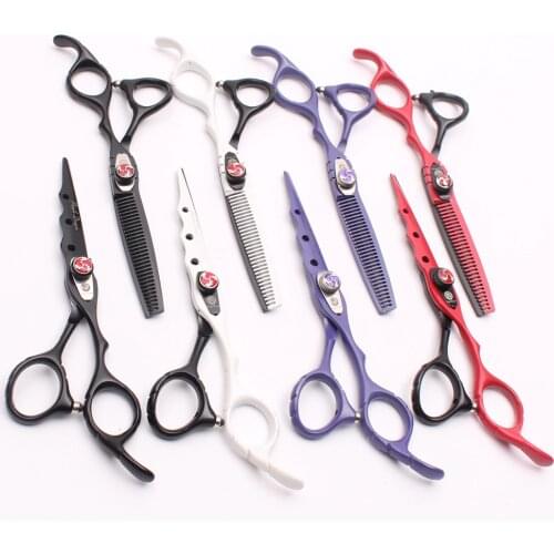 6.0" 17.5cm Purple Dragon Thinning Scissors Cutting Shears Haircuts Salon Styling Tool Professional Hairdressing Scissors Z1019
