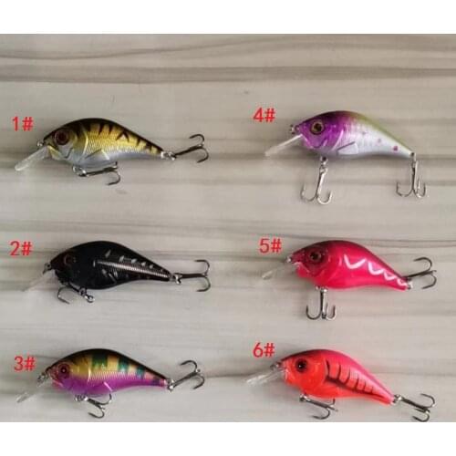 3D Eyes Plastic Bionic Baits Rock and Roll Lures Hard Stosh 7.5cm/10.1 Grams Fishing Gear Strengthen Three Fake Hooks Chum