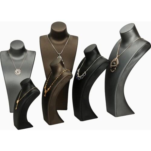 Window display props portrait display stand factory direct sale brushed jewelry photography model neck stand