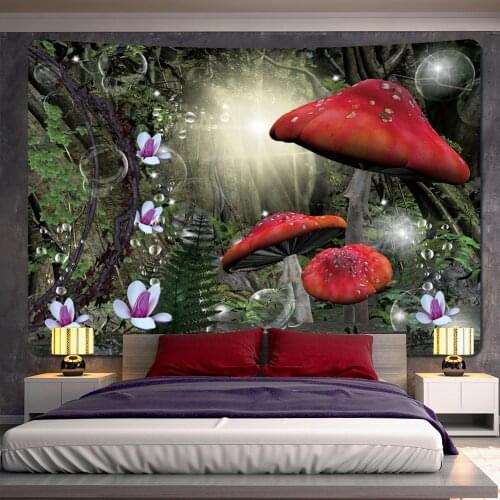 Beautiful Forest Fairy Home Furnishing Art Tapestry Bohemian Decoration Tapestry Hippie Yoga Mat Sheets Sofa Blanket