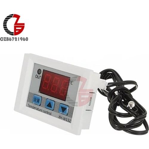 W1321 DC 12V LED Digital Thermostat Temperature Controller Regulator Indoor Outdoor Water Bath Thermoregulator Heating Cooling