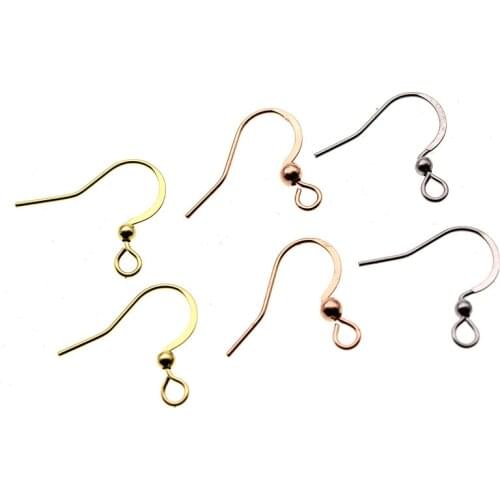 50pcs 16x18mm DIY Earring Findings Stainless Steel Earrings Hooks Clasps Fittings DIY Jewelry Making Accessories Earwire Jewelry