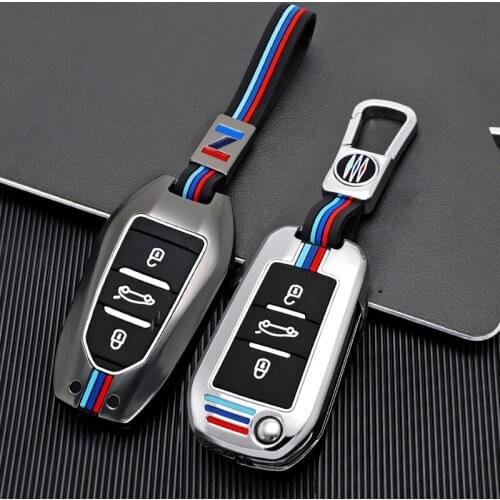 1x Zinc Alloy Car Key Case Cover For Peugeot 301 308 308S 408 2008 3008 4008 5008 Citroen C4 C4L C6 C3-XR Picasso DS3 DS4 DS5