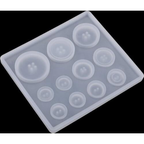 1 Set Of 11 Shapes Silicone Soap Mold DIY Craft Making Beads Rhinestones Sequins Dried Flowers Candy Chocolate