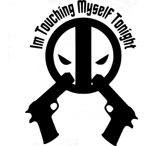 11.4*8.9cm Deadpool style Decal Funny Car Truck vinyl Sticker JDM Window Decal Cool Graphics Vinyl Decals