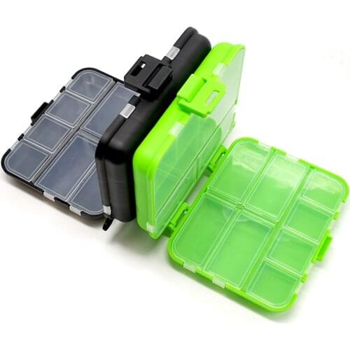 12.5X9X3.5cm Lightweight Fishing Box Case Storage Case Fly Fishing Lure Spoon Hook Bait Fishing Accessories Box Tools X190G