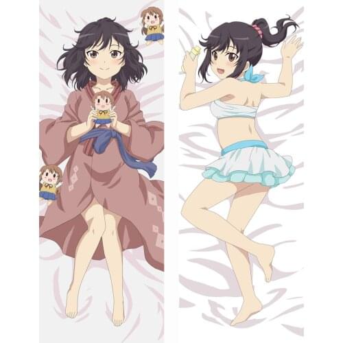 2019-June Anime Non Non Biyori Ichijou Hotaru Miyauchi Renge Dakimakura body Pillow case cover Hugging Body Pillow Cover case