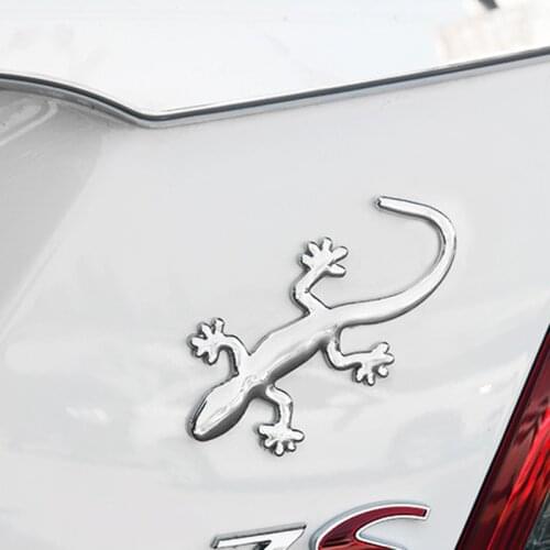 3D Gecko Shape Chrome Badge Emblem Decal for Hyundai ix35 iX45 iX25 i20 i30 Sonata,Verna,Solaris,Elantra,Accent,Veracruz,Mistra