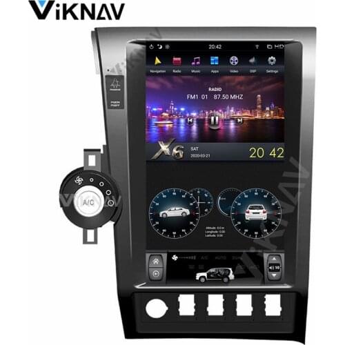 Car multimedia player for Toyota Tundra 2007-2011 Sequoia 2007-2018 android DVD player stereo radio 13.6 inch vertical screen