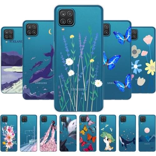 For Samsung A12 Case Soft Silicon Tpu Phone Back Cover For Samsung Galaxy A12 GalaxyA12 A 12 SM-A125F a125 Bumper Case 6.5inch