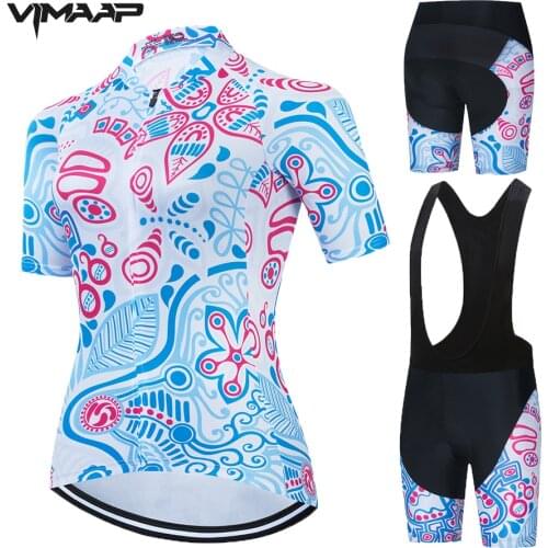 RCC SKY 2021 Womens Triathlon Short Sleeve Cycling Jersey Sets Skinsuit Maillot Ropa Ciclismo Bicycle Clothing Bike Shirts
