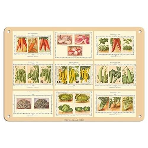 French Seed Packet Collage - Denaiffe and Son - Seed Packet c.1910s - Metal Sign