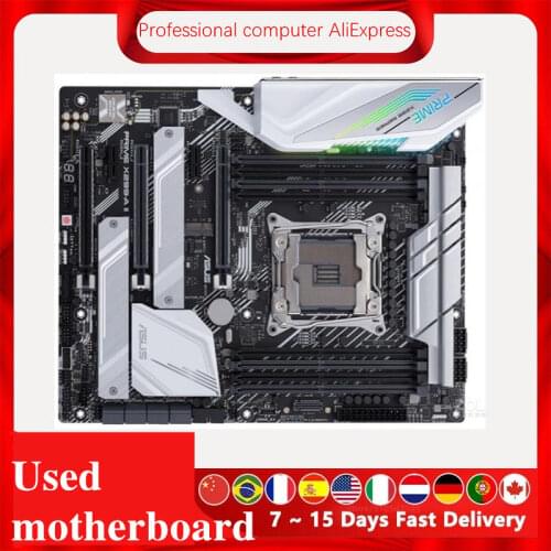 Used For Asus PRIME X299-A II Original Desktop Intel X299 DDR4 Motherboard LGA LGA 2066 USB3.0 M.2 SATA3